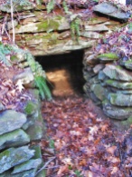 This chamber is off trail, not far from the Winter Solstice Chamber. It too has a solstice event.